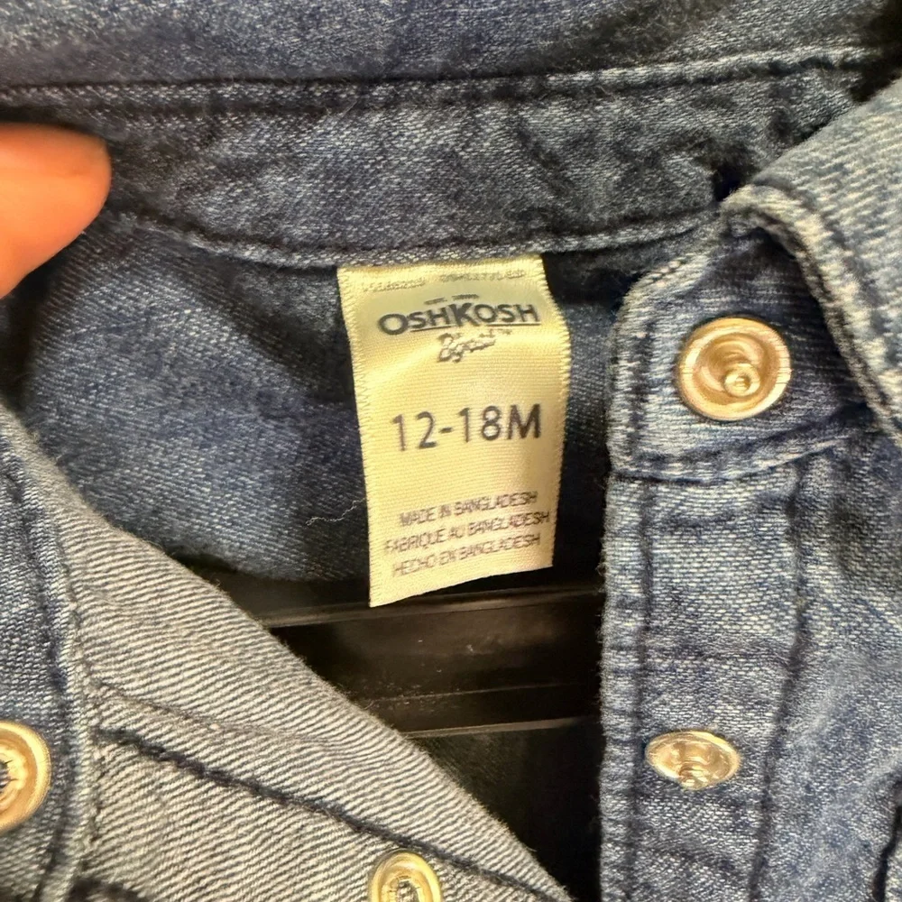 Toddler OshKosh B'gosh Blue Denim Shirt